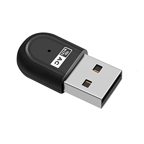 Baile AC600Mbps Dual Band WiFi Adapter Wireless USB Network Adapter (2.4 GHz 150Mbps, 5GHz 433Mbps) Backward Compatible with 802.11 a/b/g/n Products for Laptop Desktop Computer