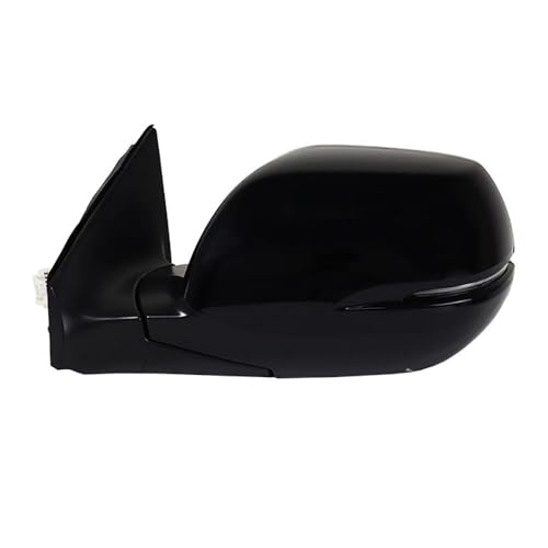 Passenger Side Manual Fold Mirror for 2017-2022 compatible with Honda CR-V - 5 Wires Replacement(Black-Left)