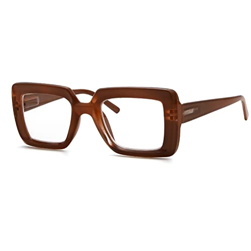 Image of Eyekepper Reading Glasses, Readers for Women, 2.5 Brown Stylish