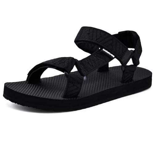 Image of WateLves Womens-Sport-Sandals Hiking Sandals with-Arch-Support Webbing-Outdoor-Beach-Water-Sandals for Travel-Walking-Trekking-Camping