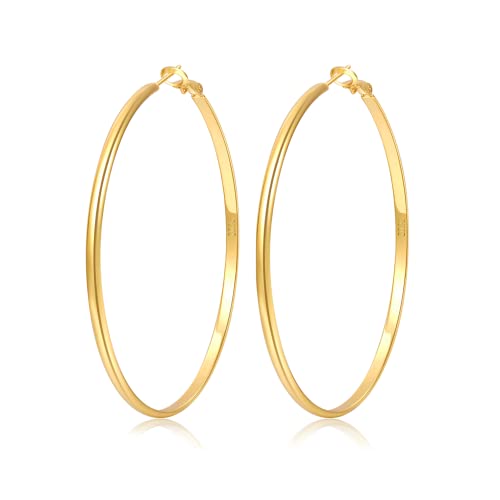 Senteria Creolen Gold Groß 14 Karat Vergoldete Creolen Leichte...