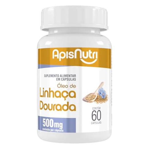 31C7Euqnzxl. Ss520 5 Apisnutri Óleo De Linhaça 500Mg