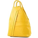 italienische ledertasche silber Ital. handgefertigte Damentasche-/Rucksack Extra Leicht aus Nappaleder