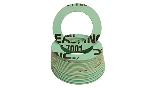 Sterling Seal CRG7001.2500.062.300X20 7001 Compressed Non-Asbestos, Aramid/NBR Ring Gasket 2-1/2" Pipe Size, Pressure Class 300#, 0.062" Thick, Green/Blue/White (Pack of 20)