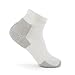 thorlos unisex adult Jmx Max Cushion Ankle Running Socks, White/Platinum, Large US