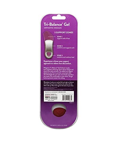 Plantillas Ortopédicas Gel Tri-Balance para Mujer 6-10 miniatura 2