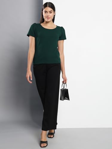 Image of Q - RIOUS Casual Solid Womens Regular Top