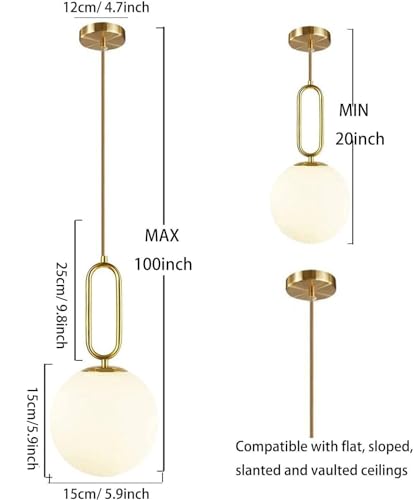 Luminaria colgante a pilas KEFA sin cables con control remoto y bombilla regulable 2