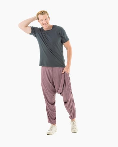 Harem Boho Cotton Summer Pants for Women, Loose Lightweight Pants for Women with Pockets, Womens Casual Beach and Yoga Pants2