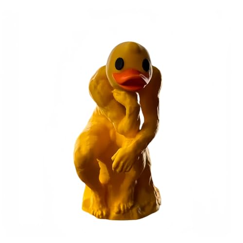 Estatua de pato pensante decoración para hogar