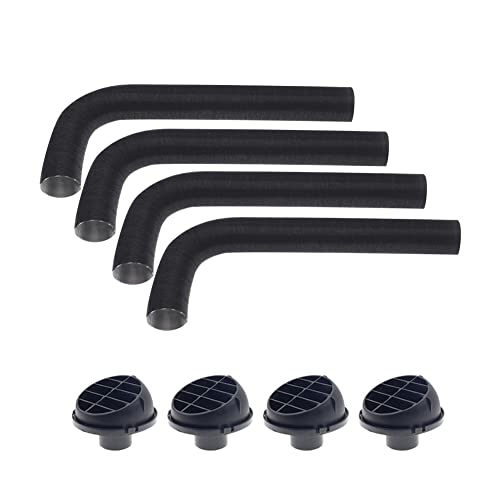 Aublinto 42 mm Auto Heizung Lüftungsöffnung,Luftstand Heizung Warmluftauslasses Luftausgang Anschluss Warmluftauslass Entlüftungsschlauch Clips Set Standheizung Zubehör