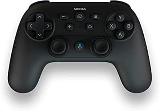 Kontroler do gier Nokia Bluetooth z funkcją Roast Control gamepad z Asystentem Google, joystickiem, pilotem do telewizorów z systemem Android i urządzeń do przesyłania strumieniowego.