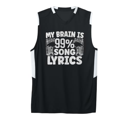 My Brain is 99% Song Lyrics Basketball Jersey