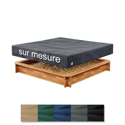 Epic Tube Couverture sur Mesure pour bac à Sable (Housse de Protection, bâche, Aire de Jeux de Sable), Oxford 600D, étanche avec Coutures scellées - Made...