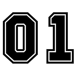 2 Stuks Auto Sticker Nummer 01 Auto Sticker Automobiles Motorfietsen Exterieur Accessoires Waterdicht Zon Bescherming Decals Pvc, 20 Cm * 15 Cm Auto Stickers