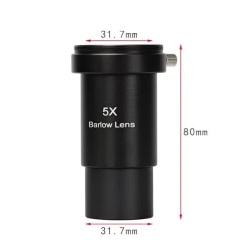 Lente Barlow 1,25 pulgadas espejo de aumento 5X accesorios telescopios astronómicos 2