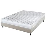 Pratique - Matelas livré roulé et sommier en kit facile à monter