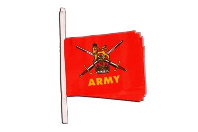 Guirlande drapeau Royaume-Uni Armée de Terre Britannique 5,9m