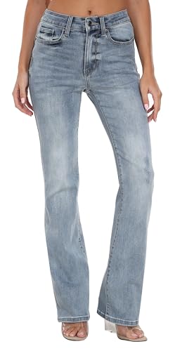 WAYRUNZ Women's Mid Rise Bootcut Jeans