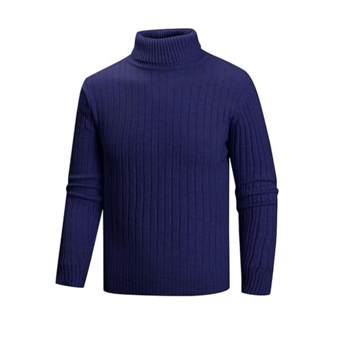 Cambkatl Men's Turtleneck Pullover Sweaters - Slim Fit Long Sleeve Knitted Stretch Casual 2025 Fall Winter Sweater Tops