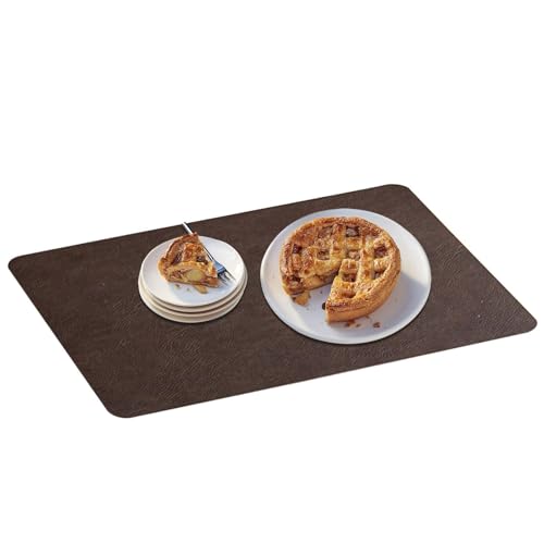 Salvamanteles De Cocina De Piel | Textiles De Cocina Anti | Posavasos Para Té Doméstico - Para Familias Hogar Oficina Vacaciones Entretenimiento Patio Restaurante Picnic Camping