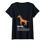 Photo Gallery donna giraffe divertente definizione | simpatico regalo per gli amanti della giraffa maglietta con collo a v Photo Gallery donna giraffe divertente definizione | simpatico regalo per gli amanti della giraffa maglietta con collo a v