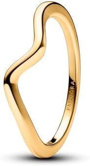 Pandora Polished Wave Ring 163095C00-58 image 3