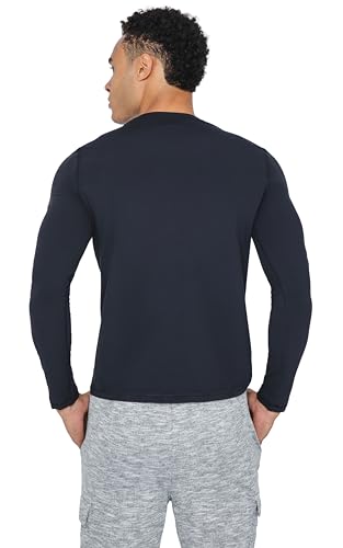 90 Degree By Reflex Men’s Dry Fit Soft Crew Neck Long Sleeve Shirt Fitted Top4