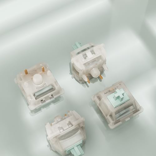 Image of Gateron Milky Yellow Green Tea Pro V3 Keyboard Switches,Pre-lubed 5-Pin Tactile Switches with Light Guide Pole for MX Mechanical Gaming Keyboard(Pro Brown V3,10Pcs)