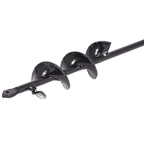 18 Inch Garden Auger Spiral Drill Bit, Cordless Planter Garden Auger Hole Digger Drill Bit Auger Digging Tool for Garden Flower Plant Seedlings Bulbs (Dia-4cm,L-45cm)