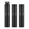 LISAPACK Botella atomizador de perfume de 0.3 fl oz para viajes (3 piezas) dispensador de colonia vacío, pulverizador portátil (negro)
