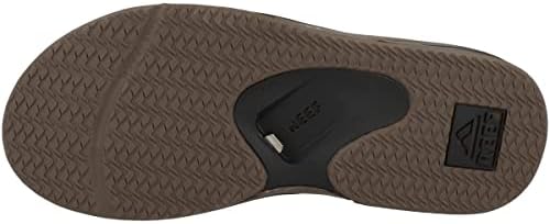 Reef Men's Sandals, Fanning, Black And Tan, 12 | Image 4