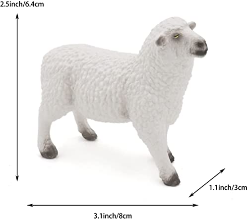 Wqking Sheep Outdoor Lawn Decoration 4 Pieces Gardening Potted Plant Decoration Statue Doll House #TOP1