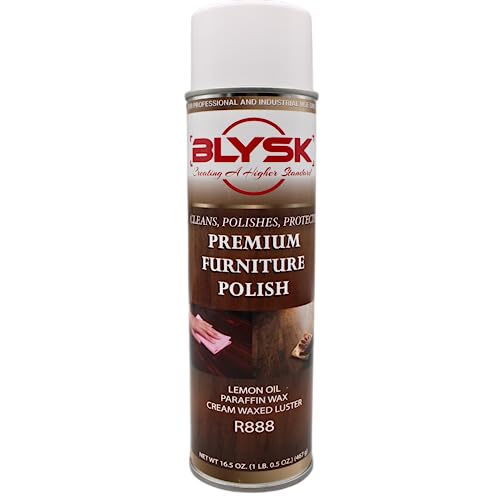 Blysk Premium Furniture Polish Spray, cleans, polishes, and protects, all types of furniture, Lemon Scent (1)