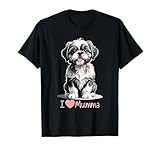 Photo Gallery i love mumma, simpatico cucciolo di cane shih tzu, dolce amore per le mamme maglietta Photo Gallery i love mumma, simpatico cucciolo di cane shih tzu, dolce amore per le mamme maglietta