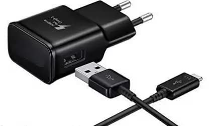 Image of 15W Travel Adapter USB Type with Type C Cable Fast Charger Compatible for Samsung M52 /F41 / /M10S /M20 /M21 /M21S /M30 /M32 5G /M40