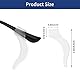 WLLHYF 10 Paar Silikon-Brillen-Ohrpolster-Griffe Verhindern das Verrutschen der Brille Weiche Bequeme Brillen-Ohrbügel-Hülse Transparente Anti-Rutsch-Ohrgreifer für Sonnenbrillen Lesebrillen (weiß)