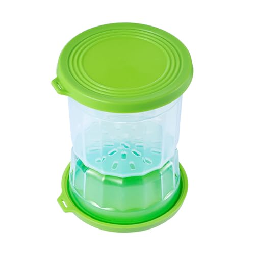 Jar de encurtidos con colchón de colador, plástico seco de separación húmeda húmeda (Green)