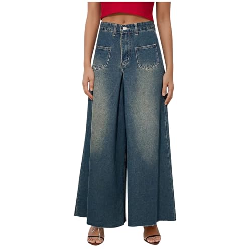 2024 Palazzo Jeans for Women Fashion Y2k Streetwear