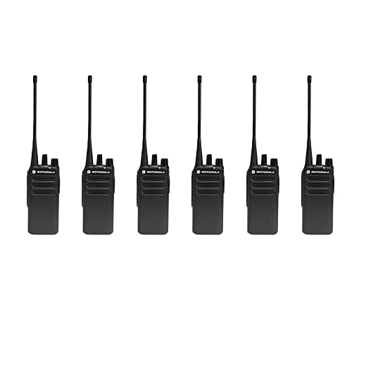 6 Pack of Motorola CP100D Analog UHF Two Way Radio, 16 Channel, 4 Watt (403-480MHz)