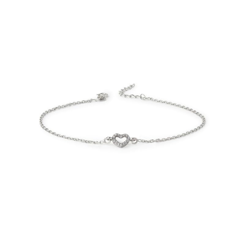 92.5% Pure Silver Rhodium Plated Anklet For Girls & Womens 925 Pure Silver Chandi Ki Payal Fashionable (Only One Piece) - Anklet_PYCT_P-image-26