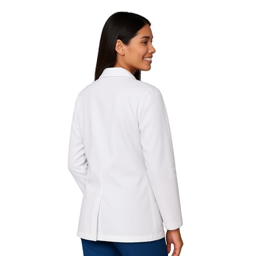 Image of uniformer Full Sleeves Lab Coat for Women | Professional Lab Coat | Durable & Comfortable | Lightweight & Breathable Fabric | Anti-Wrinkle |Ideal for Medical, Science & Laboratory Use