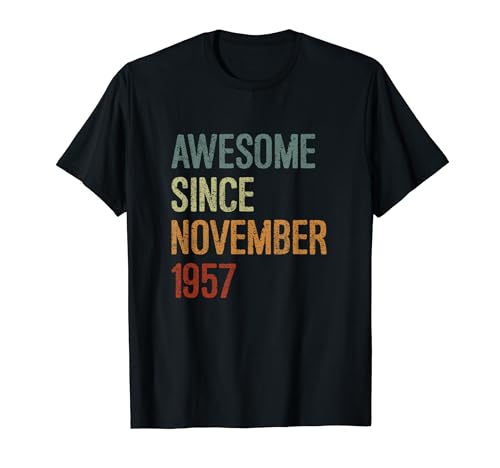 Impresionante desde noviembre de 1957, regalo de cumpleaños divertido retro Camiseta