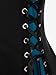 Rosegal Womens Plus Size Hooded Lace-up Grommets Color Block Gothic Zip Front Asymmetrical Hem Long Sleeve Top(Blue_2/2X)