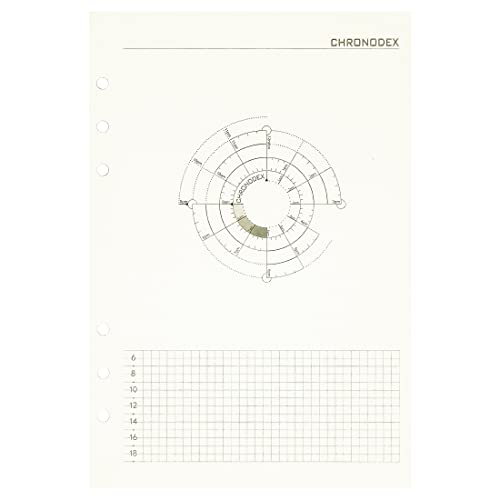 Image of Zelten Loose Leaf Punched Paper Refills Paper for 6 Hole Binder Personal Organizer Diary Notebook Refillable Planner (Time Chart,A5 /6 Hole)