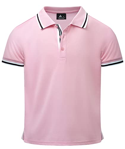 Boys Polo Shirt Childs Short Sleeve Golf Collared Shirts School Uniform Tennis Pique Shirts for Kids