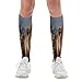 FekiLoot Two Lions Compression Socks Cozy Soft Support Socks Fashion Breathable Knee High Tube Socks for Adult