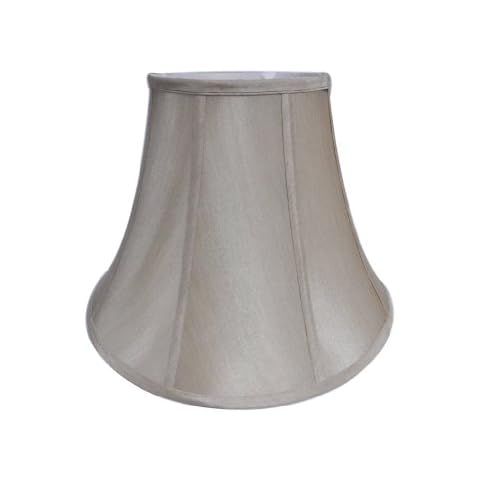 Normande Lighting KS-716 Beige Fabric Bell Shade, Large Cover