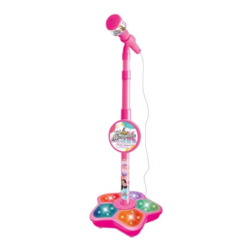 Kids Microphone with Stand, Microphone for Kids, Kid Karaoke Machine for Girls, Toddler Microphones, Kid Microphones for Singing, Musical Toy for Fun Sound Effects, for Children