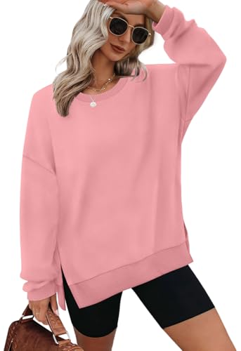 Image of XIEERDUO Womens Oversized Sweatshirts Pullover Casual Crewneck Long Sleeve Tops Comfy